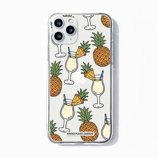 Pina Colada Pineapple Tropical Clear Phone Case
