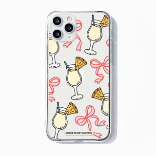 Pina Colada Bows Clear Phone Case