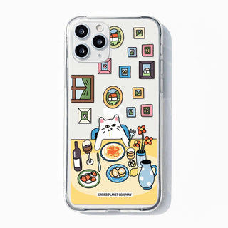 Spaghetti Upsetti Cat Phone Case Yellow