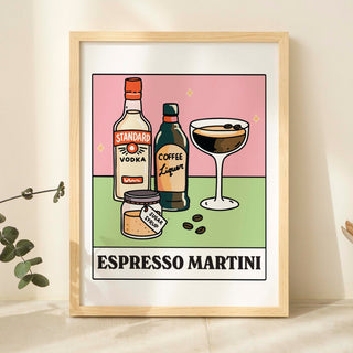 'Espresso Martini' Recipe Cocktail Print