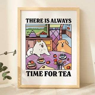 'Time for Tea' Dog Print