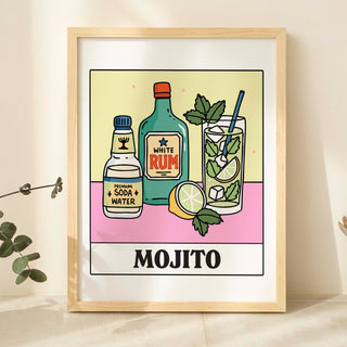 'Mojito' Recipe Cocktail Print