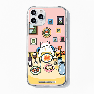 Spaghetti Upsetti Cat Clear Phone Case Classic